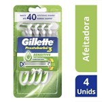 Máquinas Para Afeitar Gillette Prestobarba3 Sensitive Desechables x 4 un #1