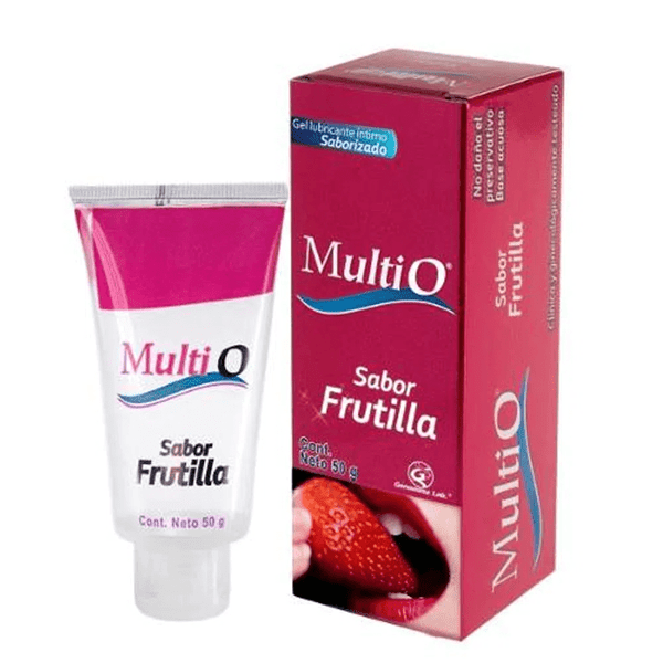 Multi-O Gel Lubricante Sabor Frutilla 50 gr