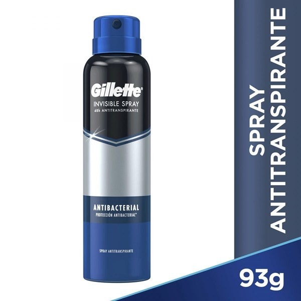 Gillette Antitranspirante Aerosol Antibactibacterial 93 ml #1