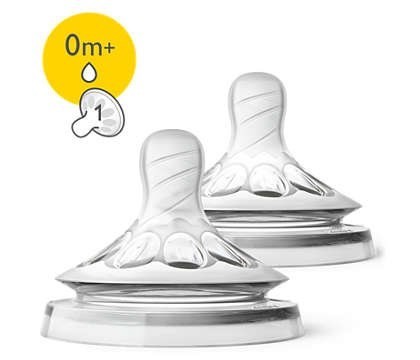 Tetina Avent Natural Flujo Para Recien Nacidos + 0 Meses X 2 Unidades #1