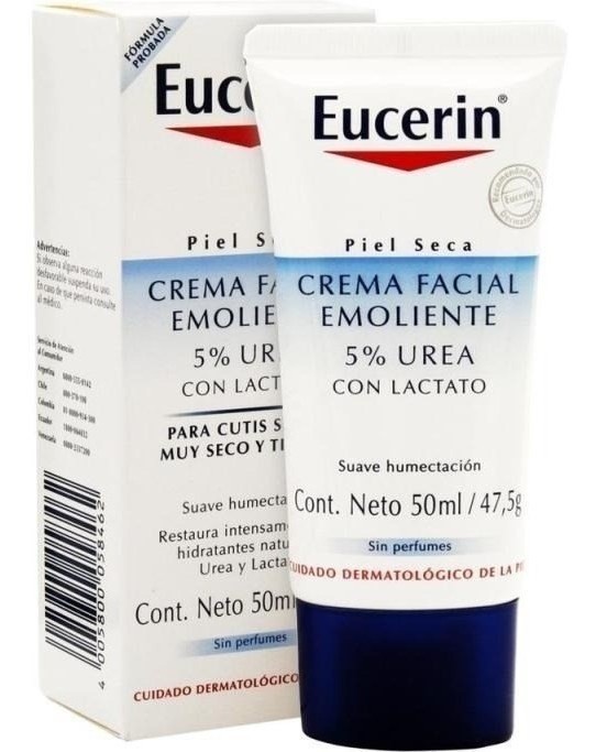 Eucerin Crema Facial Emoliente Urea 5% Piel Seca 50ml #1