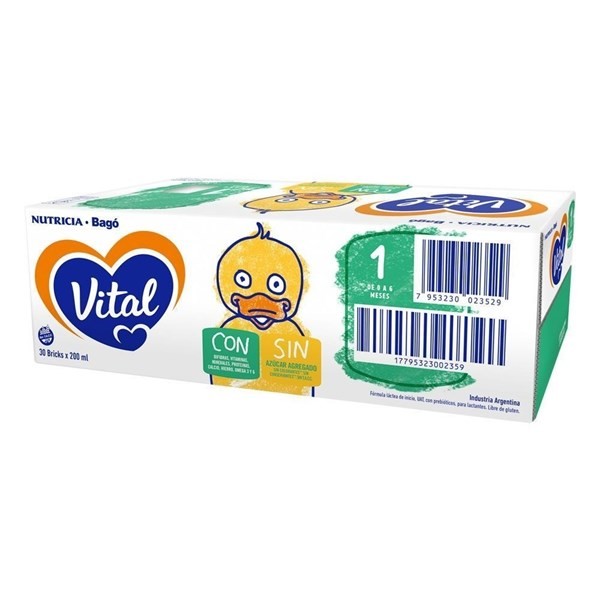 Leche De Fórmula Líquida Nutricia Bago Vital 1 Pack X 30 X 200 Ml #1