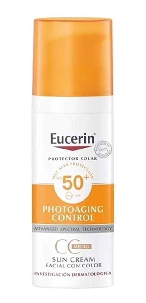 Protector Solar Eucerin Facial Con Color 50fps T Medio 50ml #1