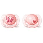 Chupete Soft Mariposa 0-6 Meses Avent X 2 Unidades Nena #1
