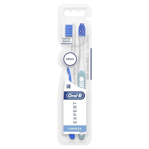 Oral B Cepillo de Dientes Expert Limpieza Mediano (2 Unidades) #1