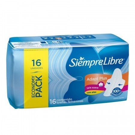 Siempre Libre Adapt Plus x 16 Con Alas Unico #1