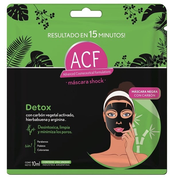 Acf Mascara Facial Detox 1 Unidad