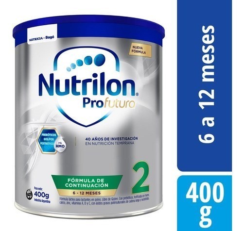 Leche De Fórmula En Polvo Nutricia Bagó Nutrilon Profutura 2 X 400 Gr #1