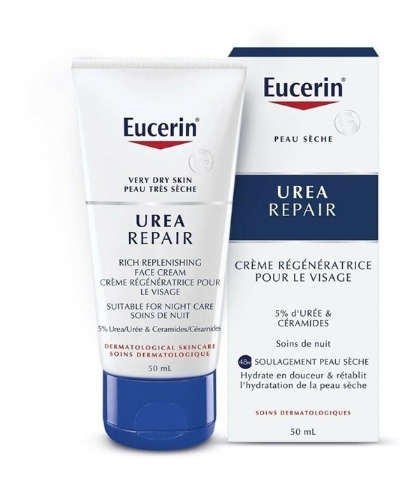 Eucerin Crema Emoliente Facial Urearepair Plus 5% Para Piel Seca 50 ml