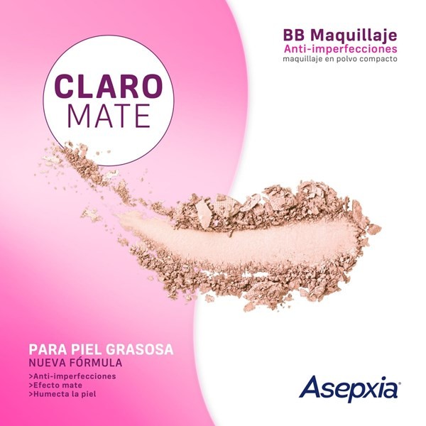 Asepxia Maquillaje en Polvo Tono Marfil 10 gr  #1