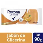 Jabón en Barra Rexona de Glicerina Citrus x 3 un x 90 g #1