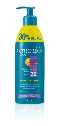 Protector Solar Dermaglos Fps 30 Envase Familiar X 380 Ml #1