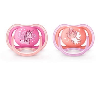 Chupete Ultra Air Unicornio 6-18 Meses Avent X 2 Unidades Nena #1