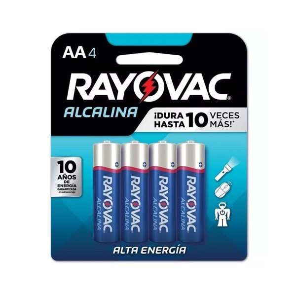 Rayovac Pilas Alcalinas AA - 4 Unidades