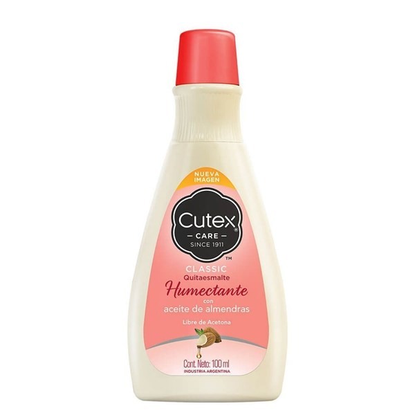 Cutex Quita Esmalte Humectante Con Aceite de Almendras 100 ml