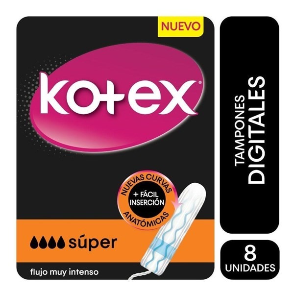 Tampones Kotex Evolution Super 32x8, Kotex Belleza y Cuidado Personal
