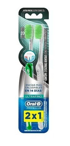 Cepillo Suave Pro-Salud 7 Beneficios 2 Pack Oral B 