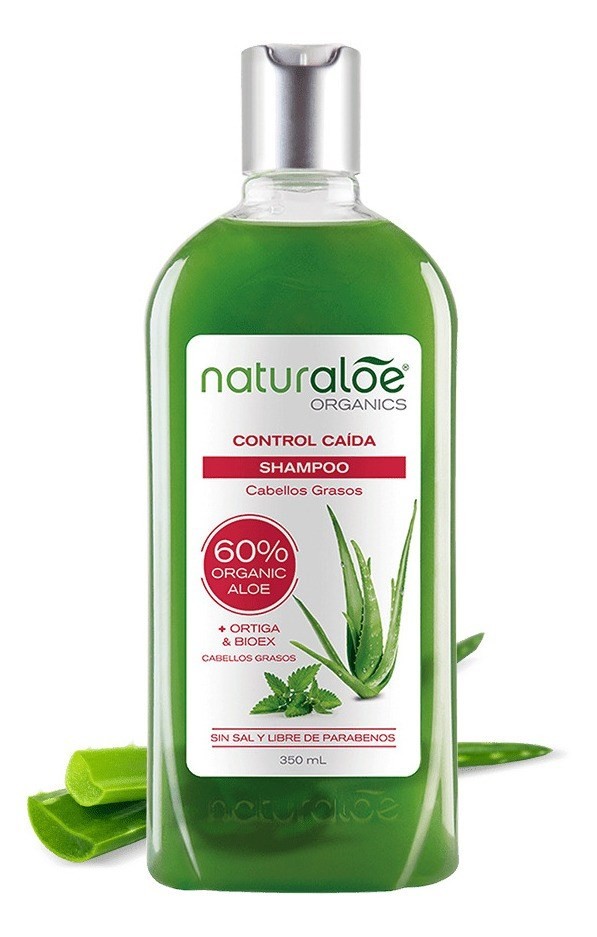 Shampoo Control Caída Cabellos Graso, Naturaloe Cuidado
