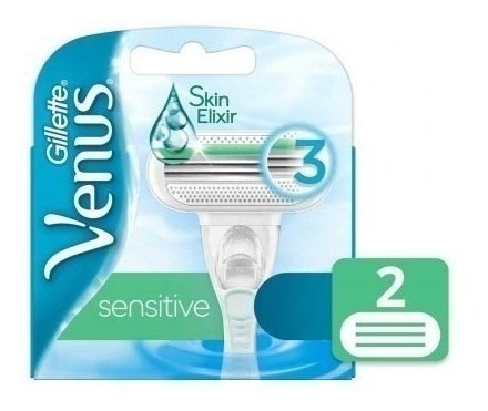 GILLETTE CARTUCHOS PARA AFEITAR VENUS DIVINE SENSITIVE (2 UNIDADES)