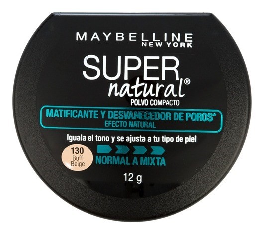 POLVO COMPACTO MAYBELLINE SUPER NATURAL FIT ME MATT BUFF BEIGE 12 G #1