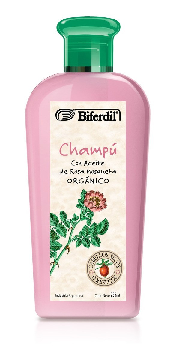 Sin marca biferdil Shampoo rosa mosqueta x 255ml (7791001008418)