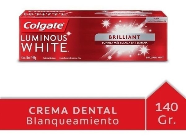 CREMA DENTAL COLGATE LUMINOUS WHITE BRILLIANT 140G #1