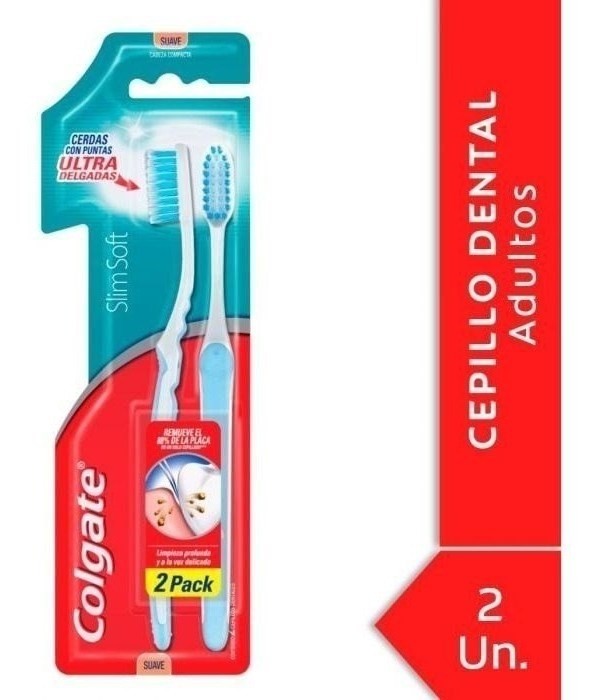 Cepillo Dental Colgate Slim Soft Compact Head 2 Unidades