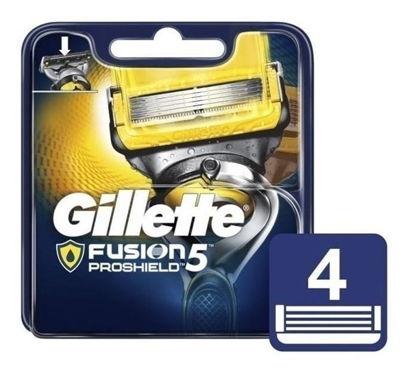 Cartuchos Repuesto De Afeitar Gillette Fusion5 Proshield 4 U