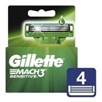 Cartuchos Repuesto De Afeitar Gillette Mach3 Sensitive 4 Un #1