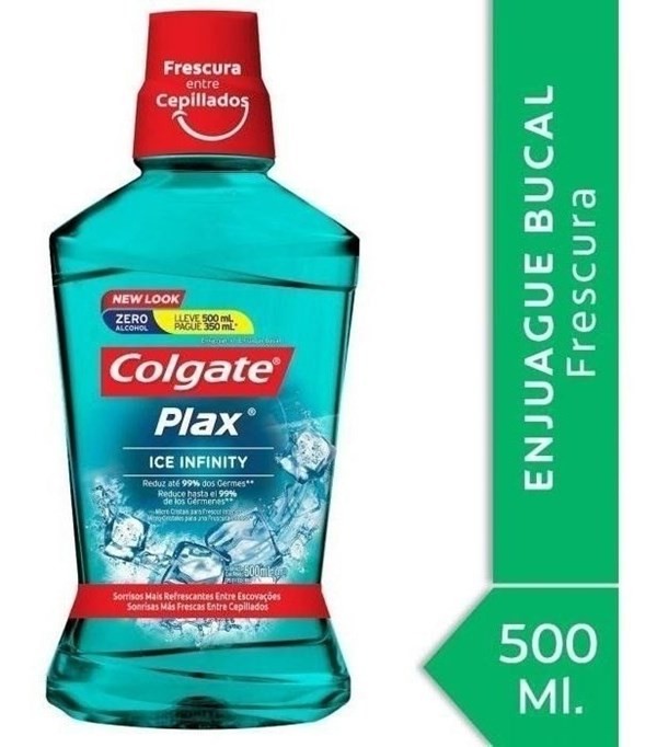 ENJUAGUE BUCAL COLGATE PLAX ICE INFINITY 500ML PROMO LLEVE 5 #1
