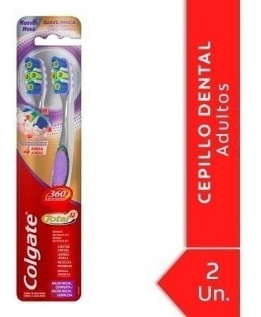 CEPILLO DENTAL COLGATE 360º ADVANCED TOTAL 12  (2 UNIDADES) #1