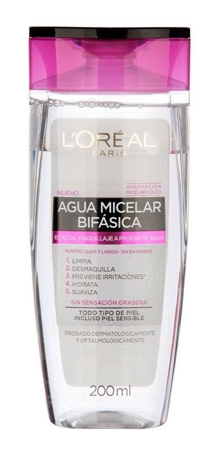Agua Desmaquillante Loreal Hidra Total 5 Waterproof 200 Ml