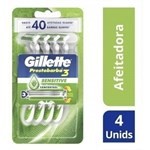 Máquinas De Afeitar Gillette Prestobarba3 Sensitive 4 Un #1