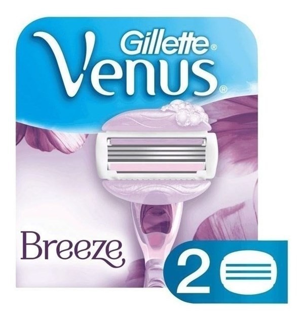 Cartucho Repuesto De Afeitar Gillette Venus Breeze X 2 Un