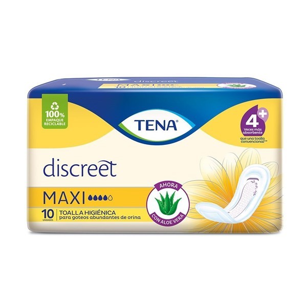 Tena Toallas Maxi Para Mujer (10 Unidades) alt