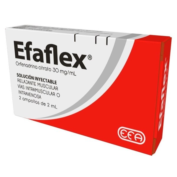Efaflex 30 Mg | 2 Ampollas 2ml | Orfenadrina #1