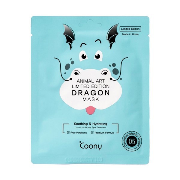 Coony Facial Mask Animal Art Dragon (Soothing) #1