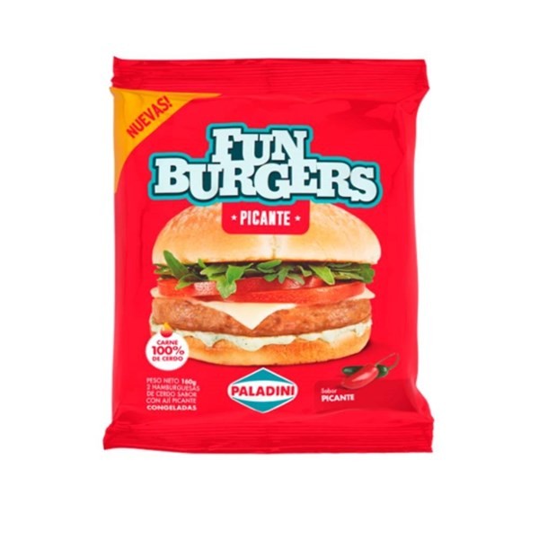 Hamburguesas Paladini Fun Burgers Picante x 2 U #1