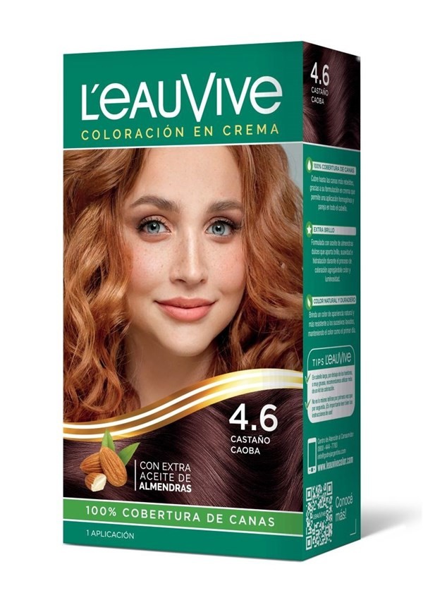 Leau Vive Kit Estuche N1 Color Castano Caoba