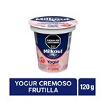 Yogur Cremoso Entero Milkaut De Frutilla En Pote 120 G. #1