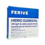 Dominguez Ferive 100 Mg Hierro,Sacarato Ampolla x 5 #1