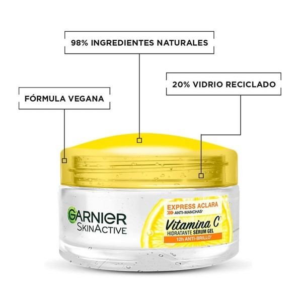 Gel Hidratante Ultra Ligero Vitamina C Garnier 50ml alt