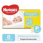 Huggies Pañal Clasico Triple Proteccion Recien Nacido Peq (8 Unidades) #1