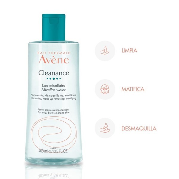 Agua Micelar Avène Cleanance x 400 ml alt