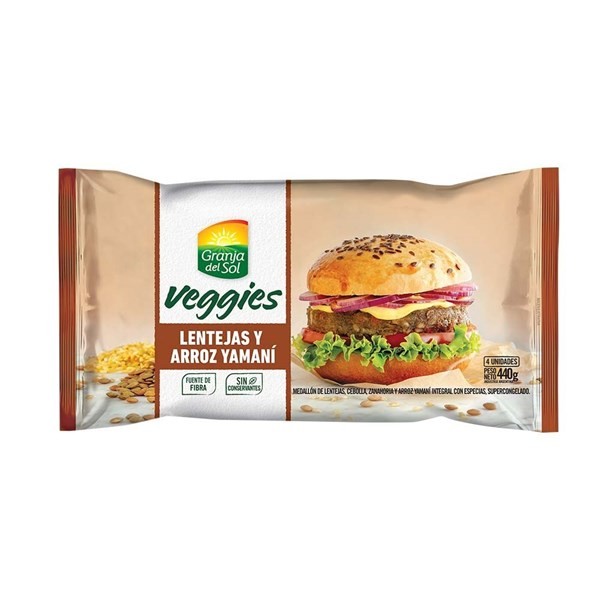 Medallon Veggie Granja Del Sol Cebolla Caramelizada Y Arroz Yamani 440 G #1