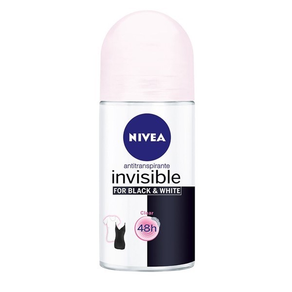 Nivea Desodorante Antitranspirante Femenino  invisible Black&White Roll On 50 ml #1