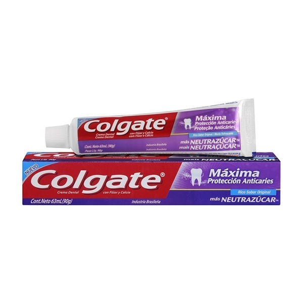 Colgate Crema Dental Máxima Protección Anticaries Neutrazúcar 90 gr #1