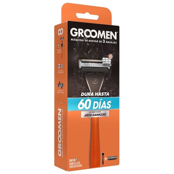 Máquina de Afeitar Groomen 300 sistema Mango + 1 Repuesto alt