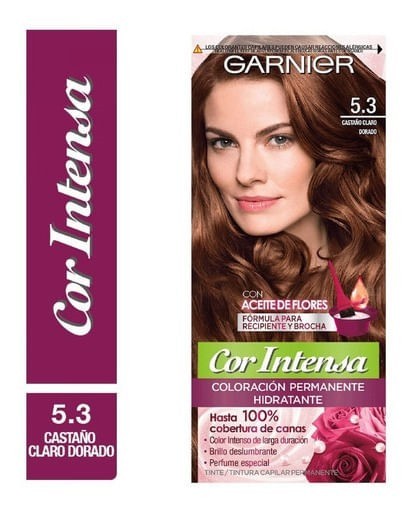 Garnier Kit Coloracion Cor Intensa 5.3 Castaño Claro Dorado 5.3 Castano Chocolate