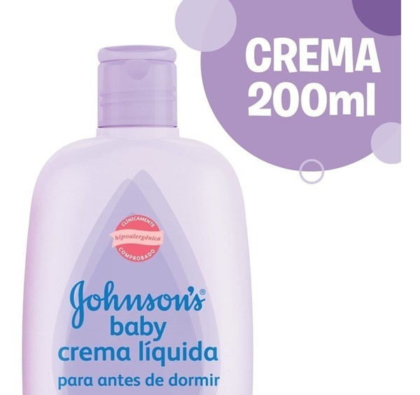 Johnsons Baby Crema Liquida Antes de Dormir 200 ml #1